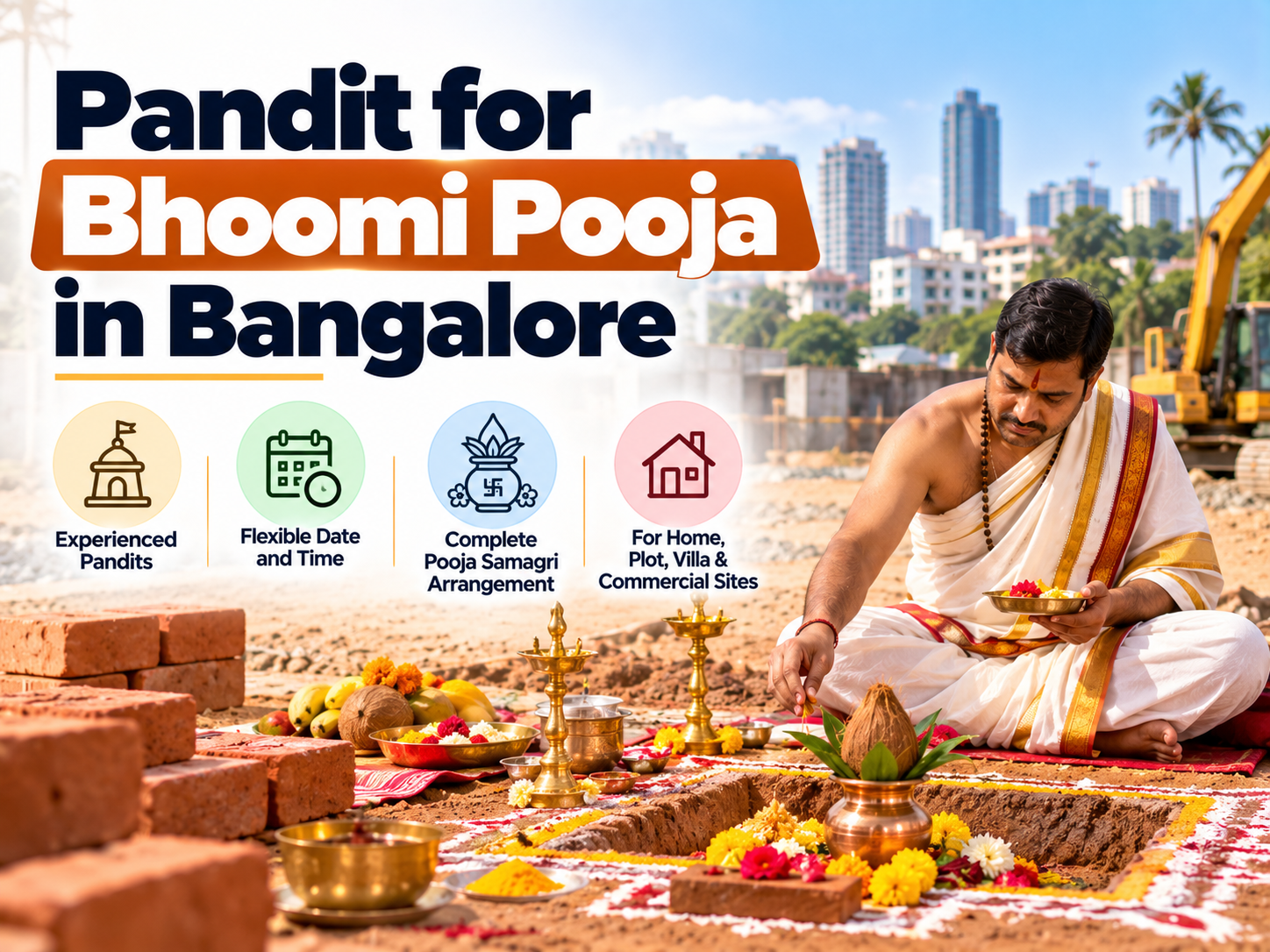 Pandit for Bhoomi Pooja in Bangalore